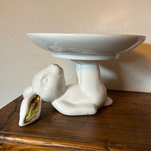 Ceramic Bunny Dish